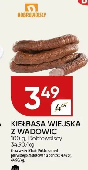 Chata Polska Kiełbasa wiejska Dobrowolscy oferta