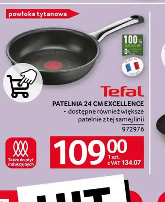 Selgros Patelnia Tefal 24 cm Excellence oferta