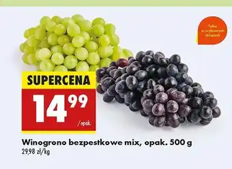 Biedronka Winogrona bezpestkowe mix oferta