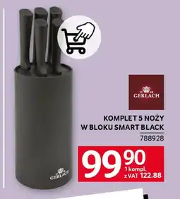 Selgros Komplet 5 noży Gerlach w bloku Smart Black oferta