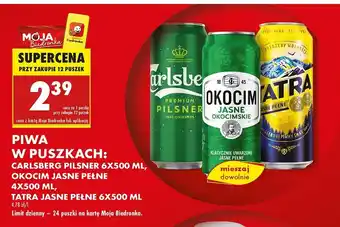 Biedronka Piwo Tatra Jasne Pełne oferta