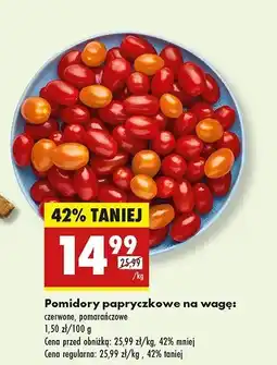 Biedronka Pomidory papryczkowe pomarańczowe oferta