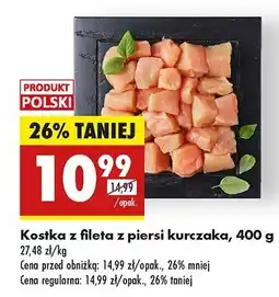 Biedronka Kostka z fileta piersi kurczaka oferta