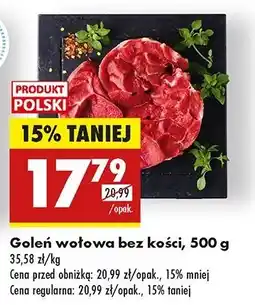 Biedronka Goleń wołowa bez kości oferta