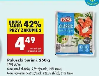 Biedronka Paluszki krabowe surimi Vici oferta