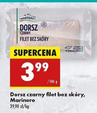 Biedronka Dorsz czarny filet bez skóry Marinero oferta