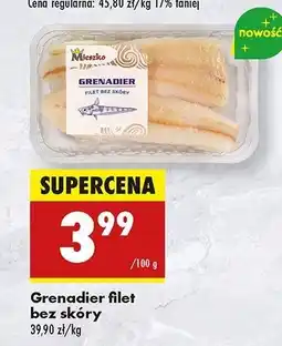 Biedronka Grenadier filet bez skóry Mieszko Ryby oferta