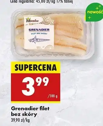 Biedronka Grenadier filet bez skóry Mieszko Ryby oferta