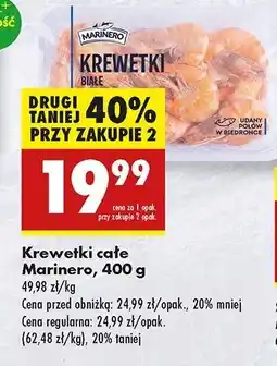 Biedronka Krewetki białe gotowane Marinero oferta