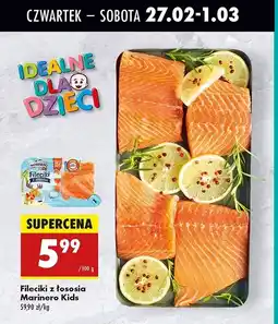 Biedronka Fileciki z łososia Marinero Kids oferta