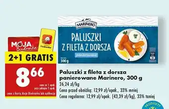 Biedronka Paluszki z fileta dorsza panierowane Marinero oferta