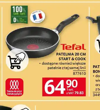 Selgros Patelnia Tefal Start & Cook 20 cm oferta