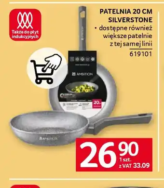 Selgros Patelnia 20 cm SilverStone oferta