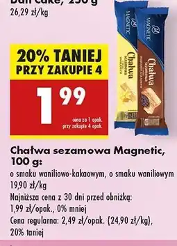 Biedronka Chałwa sezamowa o smaku kakaowym Magnetic oferta