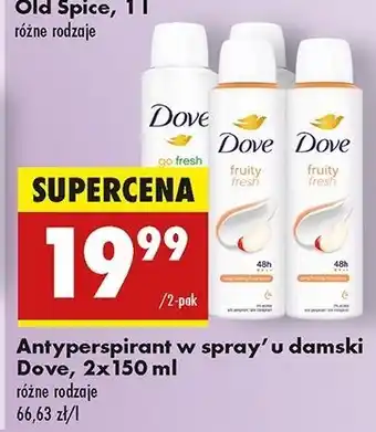 Biedronka Dezodorant cucumber & green tea Dove Go Fresh oferta