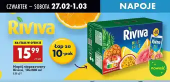 Biedronka Napój multifruit Riviva oferta