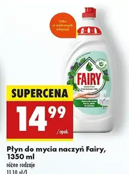 Biedronka Płyn do mycia naczyń teatree & mint Fairy Sensitive oferta