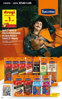 Biedronka Kabanosy z cielęciną Tarczyński Gryzzale oferta