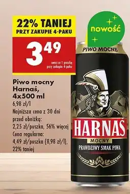 Biedronka Piwo Harnaś Mocne oferta