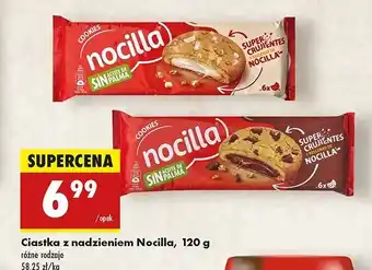 Biedronka Ciastka z nadzieniem waniliowym Nocilla oferta