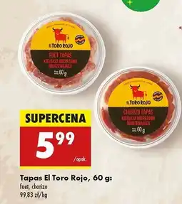 Biedronka Tapas fuet El Toro Rojo oferta