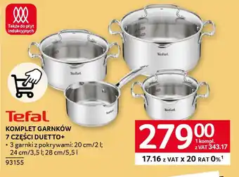 Selgros Tefal Komplet Garnków 7 Części Duetto oferta