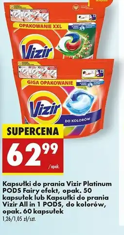 Biedronka Kapsułki do prania kolorów Vizir All In One Pods oferta