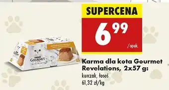 Biedronka Karma dla kota mus z kurczakiem Purina Gourmet Revelations oferta