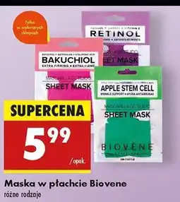 Biedronka Maska w płachcie apple Biovene oferta