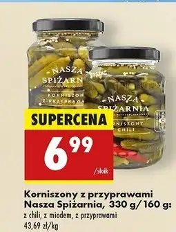 Biedronka Korniszony z miodem Nasza Spiżarnia oferta