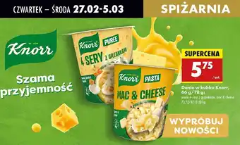 Biedronka Makaron mac & cheese Knorr oferta