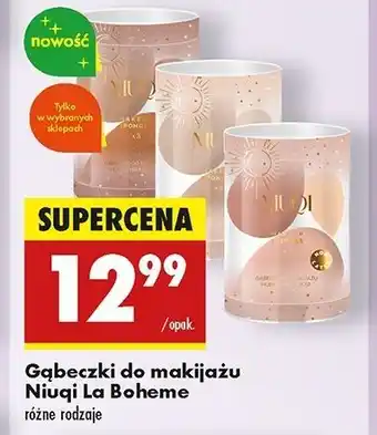 Biedronka Gąbeczki do makijażu la boheme Niuqi oferta