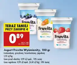 Biedronka Jogurt jagoda Fruvita Wyśmienity oferta