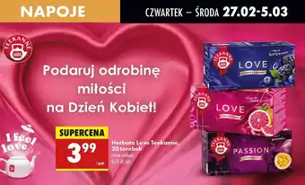 Biedronka Herbata pomegranate Teekanne Love oferta