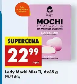 Biedronka Lody mochi vanilla & blueberry Miss Ti oferta