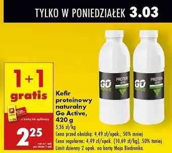 Biedronka Kefir Go Active oferta