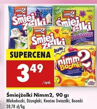 Biedronka Cukierki owocowe Nimm2 Boomki oferta