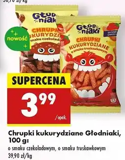 Biedronka Chrupki kukurydziane truskawkowe Głodniaki oferta