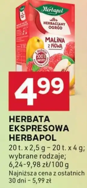 Stokrotka Optima Herbapol Herbaciany Ogród Herbatka owocowo-ziołowa malina z pigwą 54 g (20 x 2,7 g) oferta