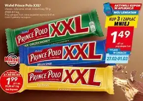 Lewiatan Prince Polo XXL Kruchy wafelek z kremem smak orzechowy 50 g oferta