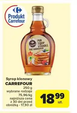 Carrefour Market Syrop klonowy Carrefour oferta