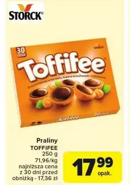 Carrefour Toffifee Orzech laskowy w karmelu kremie orzechowym i czekoladzie 250 g (30 sztuk) oferta