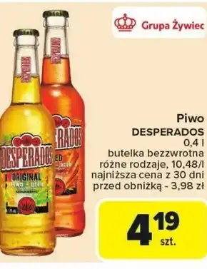 Carrefour Market Desperados Original Piwo 400 ml oferta