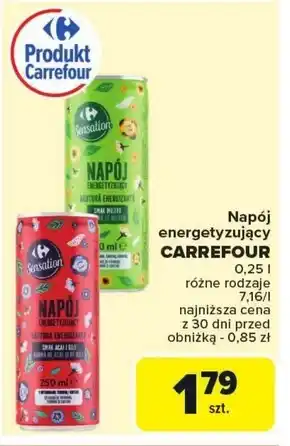 Carrefour Napój energetyczny Carrefour oferta