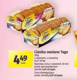 Społem Ciastka owsiane Tago oferta