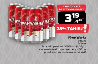 Netto Piwo Warka puszka oferta