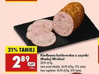 Biedronka Kiełbasa królewska z szynki Madej & wróbel oferta