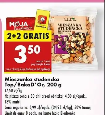 Biedronka Mieszanka studencka Bakad'or oferta