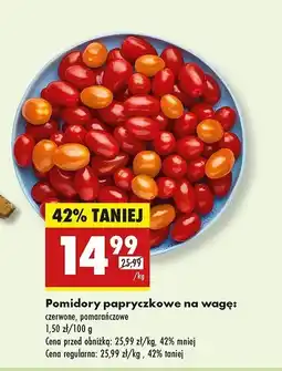 Biedronka Pomidory papryczkowe czerwone oferta