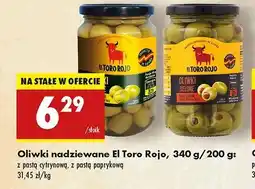 Biedronka Oliwki zielone nadziewane pastą cytrynową El toro rojo oferta